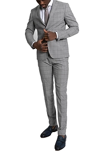 Checked Two Piece Suit
