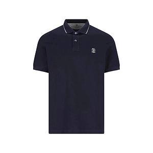 Brunello Cucinelli Logo Embroidered Short-Sleeved Polo Shirt