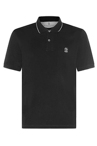 Brunello Cucinelli Logo Embroidered Short-Sleeved Polo Shirt