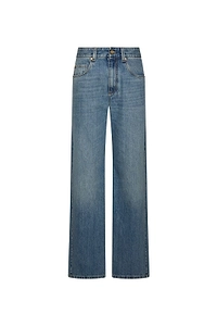 Brunello Cucinelli Logo Patch Boyfriend Jeans