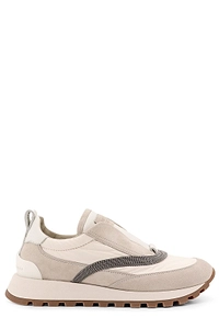 Brunello Cucinelli Logo Patch Round-Toe Sneakers