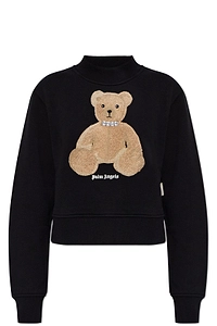 Palm Angels Bear Printed Crewneck Sweatshirt