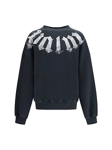 Palm Angels Big Neck Logo Loose-Fit Sweatshirt