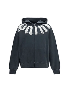 Palm Angels Big Neck Logo Loose Hoodie