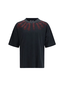 Palm Angels Big Neck Logo Loose Fit T-Shirt