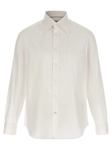 Brunello Cucinelli Long-Sleeved Curved Hem Shirt