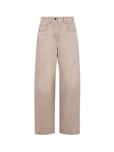 Brunello Cucinelli Mid-Waisted Wide-Leg Jeans