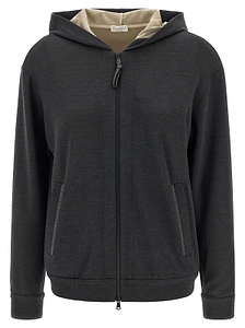 Brunello Cucinelli Monile Zipped Hoodie