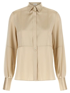 Brunello Cucinelli Panel Satin Silk Shirt