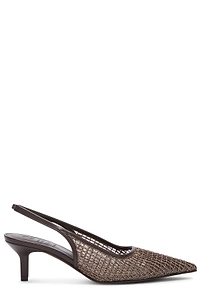 Brunello Cucinelli Precious Net Embroidery City Pumps