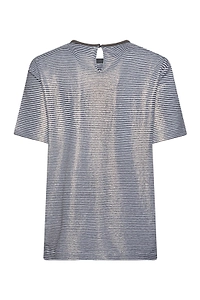 Striped Metallic T-Shirt