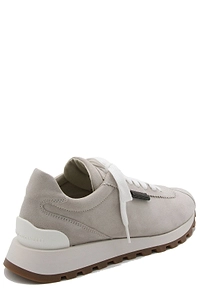 Brunello Cucinelli Round-Toe Lace-Up Trainers