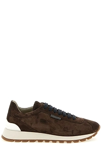 Brunello Cucinelli Round-Toe Lace-Up Trainers