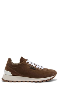 Brunello Cucinelli Round-Toe Lace-Up Trainers