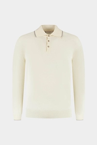 Brunello Cucinelli Sea Island Lightweight Knit Polo Shirt