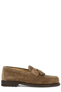 Brunello Cucinelli Tassel Detailed Slip-On Loafers