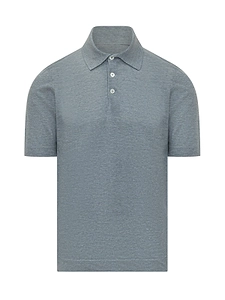 Brunello Cucinelli Textured Knit Polo Shirt