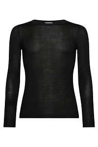 Brunello Cucinelli Sheer Long-Sleeve Knitted Sweater