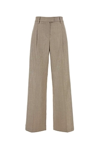 Brunello Cucinelli Shimmer-Effect Pleated Trousers