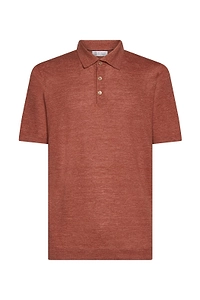 Brunello Cucinelli Textured Knit Polo Shirt