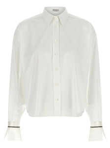 Brunello Cucinelli Shiny Cuffs Boxy Shirt