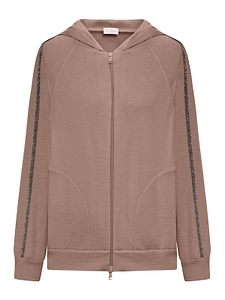 Brunello Cucinelli Trim Embellished Zipped Hoodie