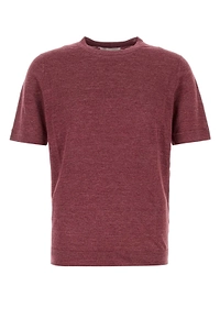 Brunello Cucinelli Short-Sleeve Polo Sweater