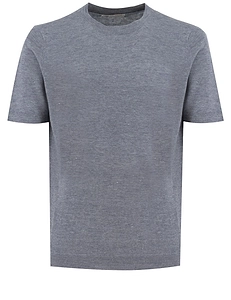 Brunello Cucinelli Short-Sleeve Ribbed T-Shirt