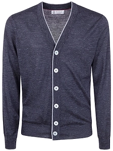 Brunello Cucinelli V-Neck Knitted Cardigan
