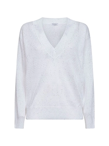 Brunello Cucinelli V-Neck Knitted Jumper