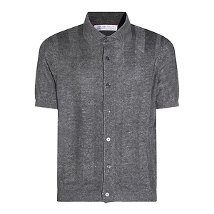 Brunello Cucinelli Short-Sleeved Knitted Shirt