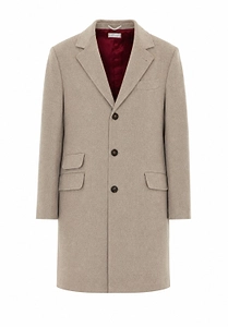 Single Breasted Button-Up Coat