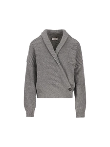 Brunello Cucinelli V-Neck Wrap Cardigan