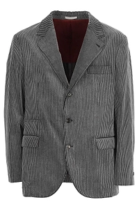 Brunello Cucinelli Single-Breasted Corduroy Jacket