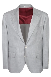 Brunello Cucinelli Single-Breasted Tailored Blazer
