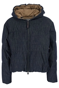 Brunello Cucinelli Zip-Up Hooded Jacket