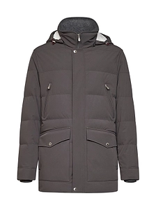 Brunello Cucinelli Zipped Hooded Coat
