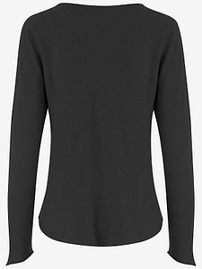 Bruno Manetti Crew Neck Curved Hem Sweater