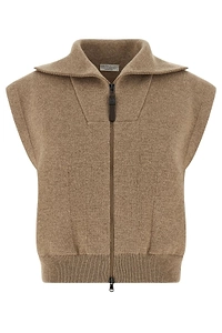 Brunello Cucinelli Zip-Up Collared Vest
