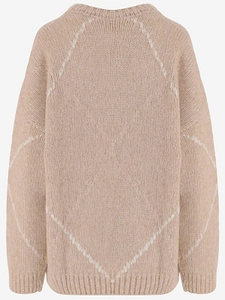 Bruno Manetti Diamond Knit Crew Neck Sweater