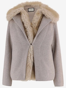 Bruno Manetti Fur Trim Short Coat