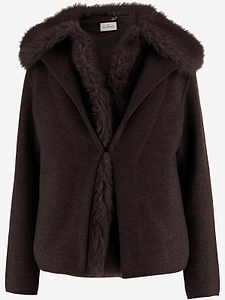 Bruno Manetti Fur Trim Short Coat