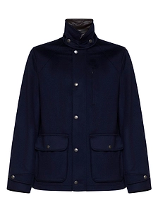 Brunello Cucinelli Snap-Front Stand-Collar Coat