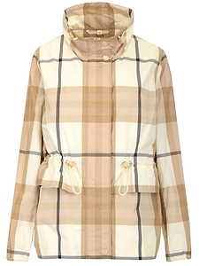 Burberry Checked Drawstring-Waist Jacket