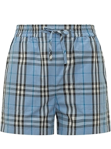 Burberry Checked Drawstring Shorts