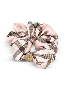 Checked Elasticated Scrunchie