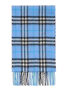 Burberry Kids Checked Fringed Scarf