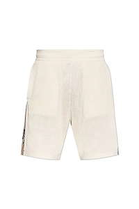 Burberry Checked Trim Knitted Shorts