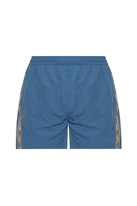 Burberry Checked Trim Swim Shorts