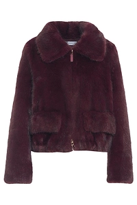 Faux-Fur Zipped Coat